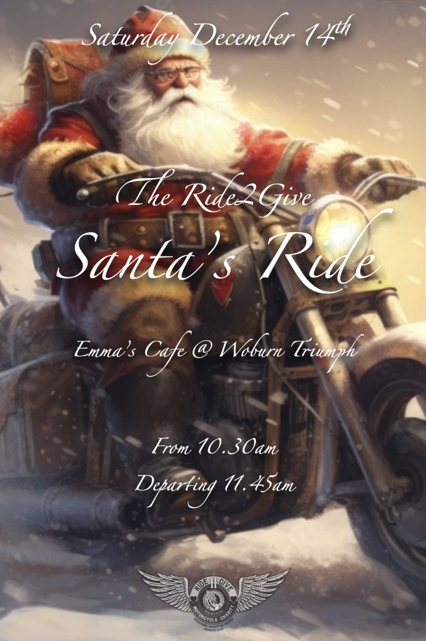 Ride2Give Santa’s Ride - Saturday 14th December